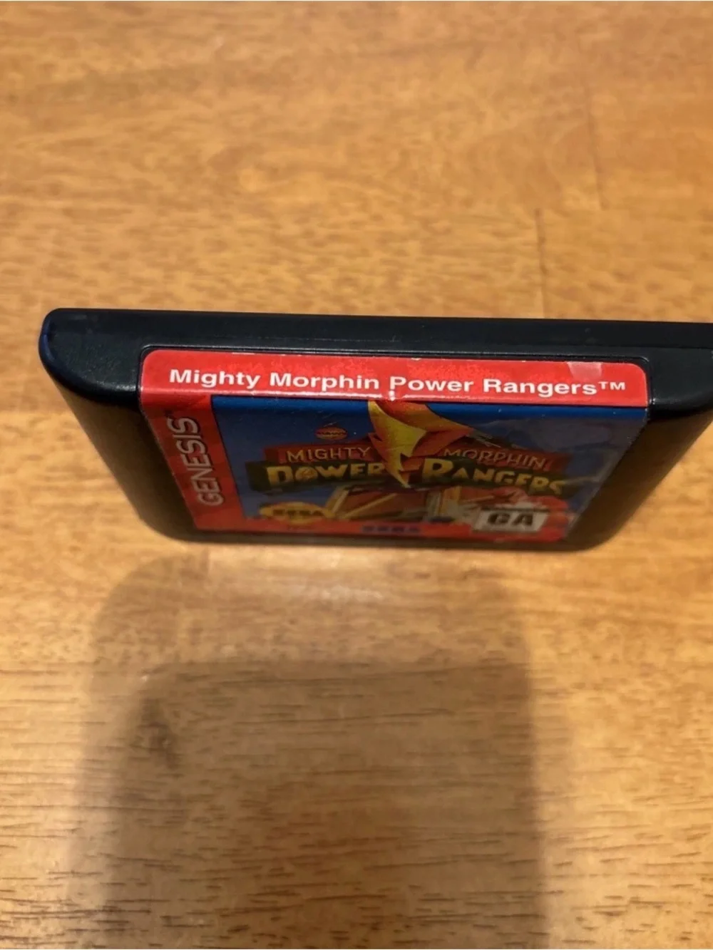 SEGA Genesis Mighty Morphin Power Rangers Game Cartridge - Black/Red/Blue